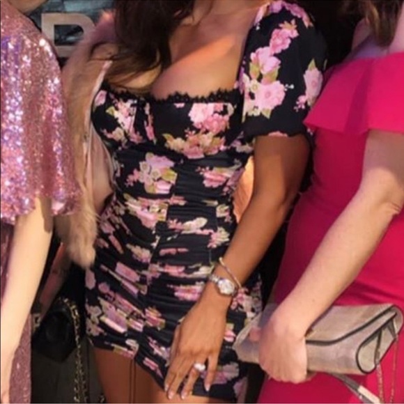 For Love & Lemon Melrose Black Floral Dress - Picture 13 of 13